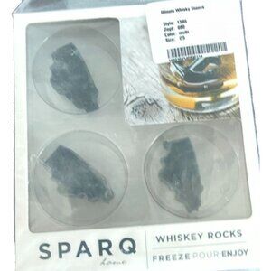 Sparq Home Set of 3 State of Illinois Shaped Whiskey Rocks